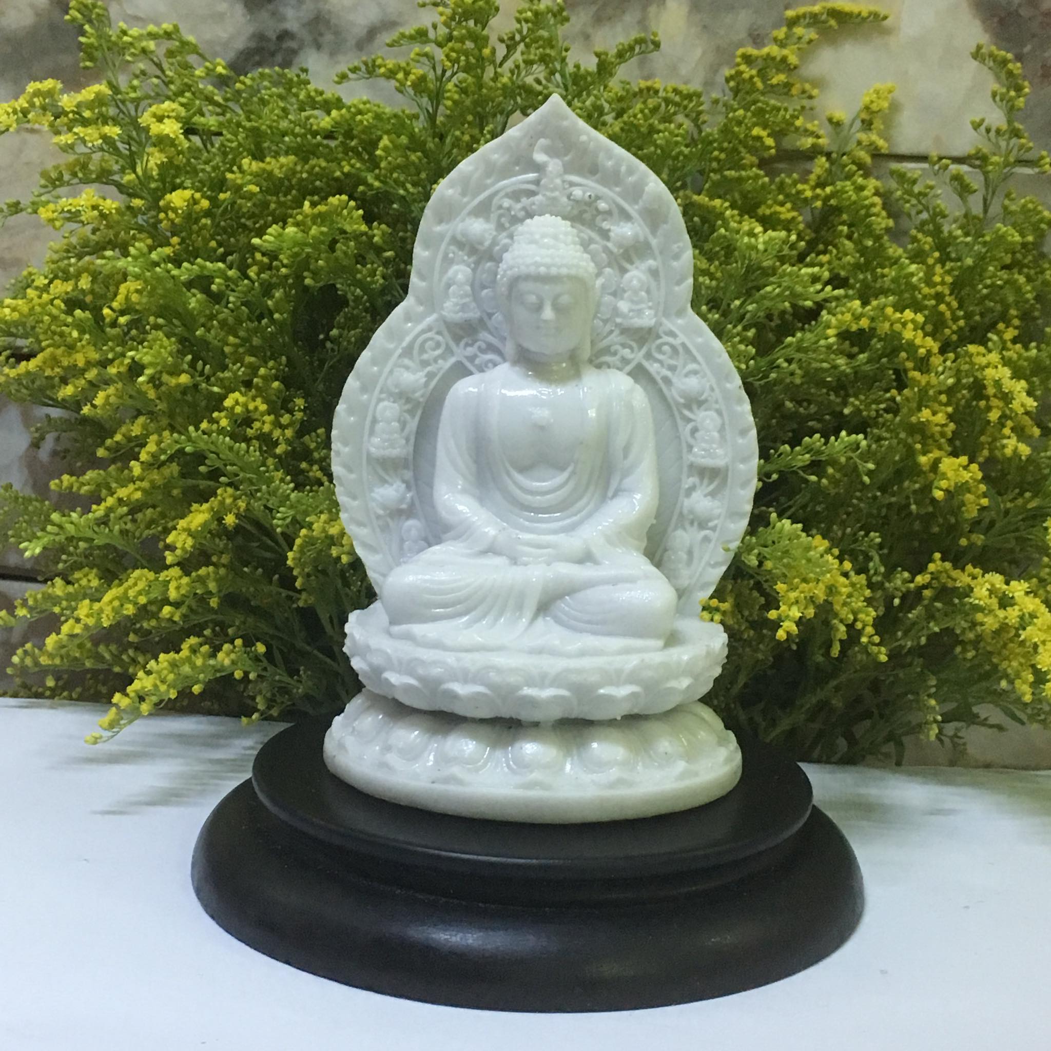 Tượng Phật A Di Đà kèm đế