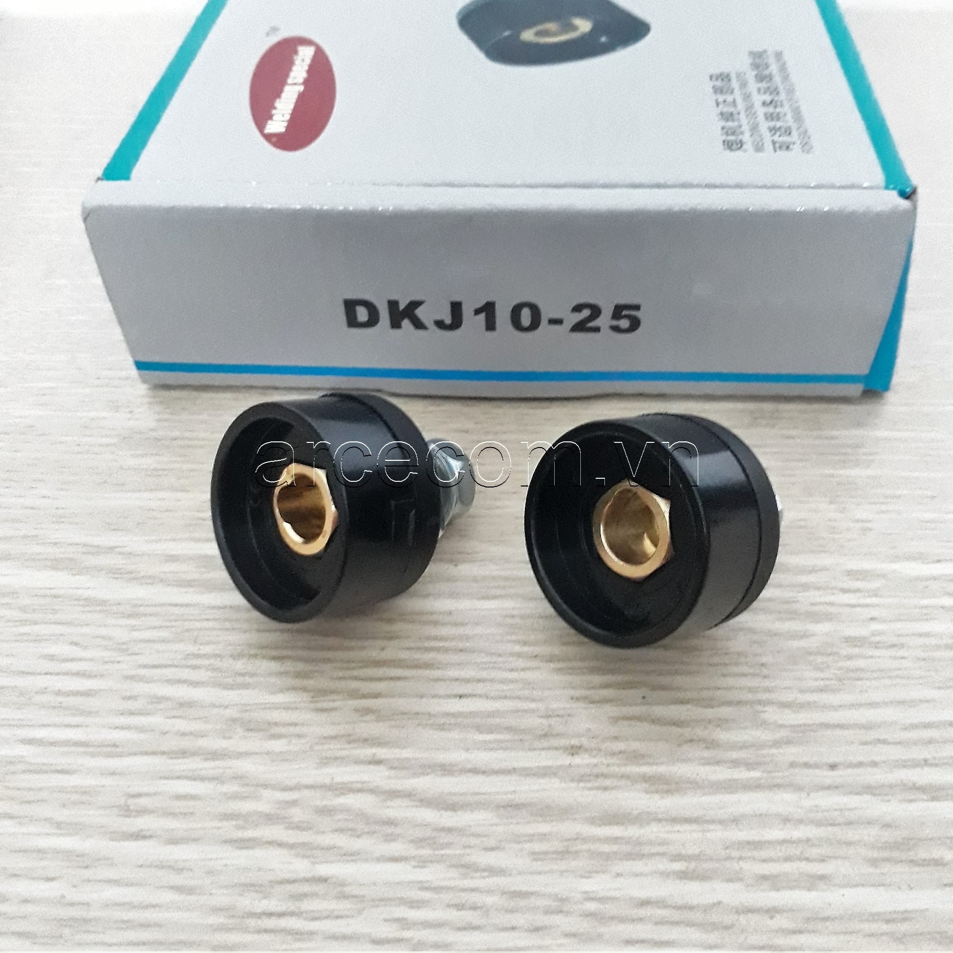 Giắc máy hàn 10-25 đầu cái - 2 cái giắc DKJ10-25 gắn máy hàn