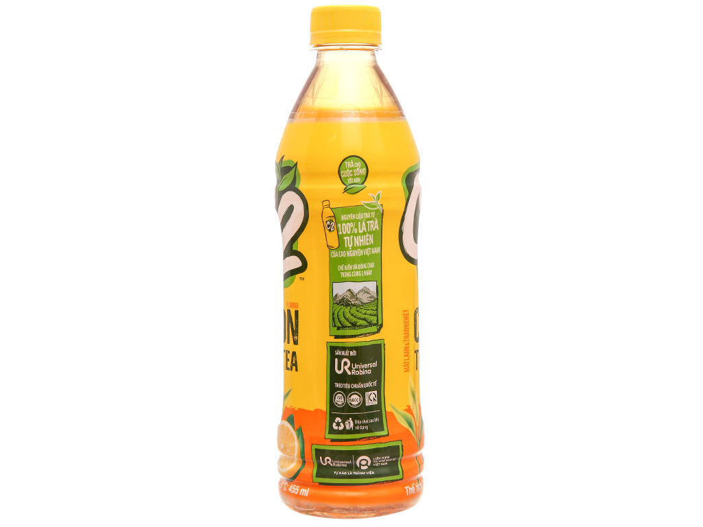 Lốc 6 Chai C2 Chanh Trà Xanh 455ml
