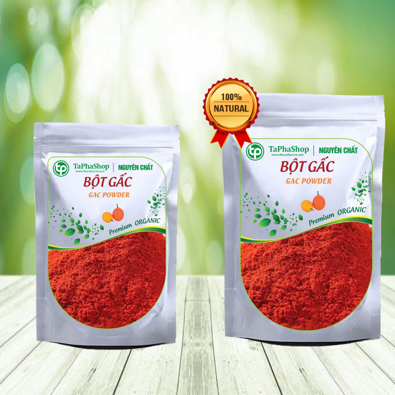 [Hàng công ty] Bột gấc nguyên chất túi lớn 500gram Cao Cấp - Tấn Phát - Chuyên dùng để tạo màu cho thực phẩm