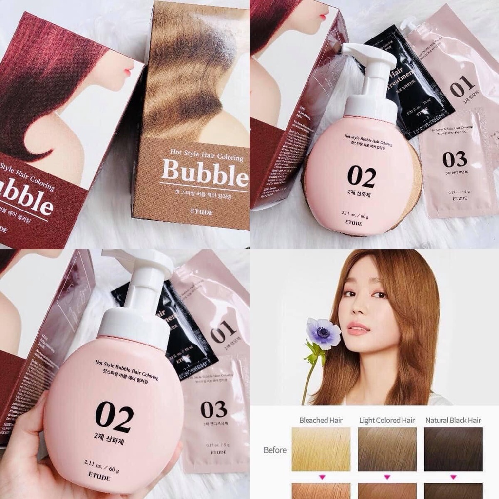 Nhuộm Tóc Dạng Bọt Etude House Hot Style Bubble Hàn Quốc