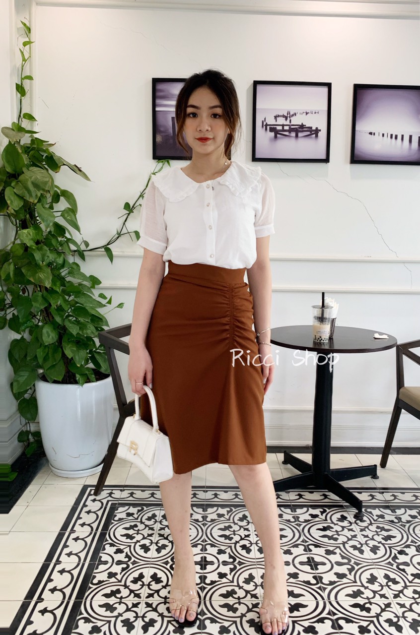 Chân váy nhúm 1 bên CV50 RICCISHOP