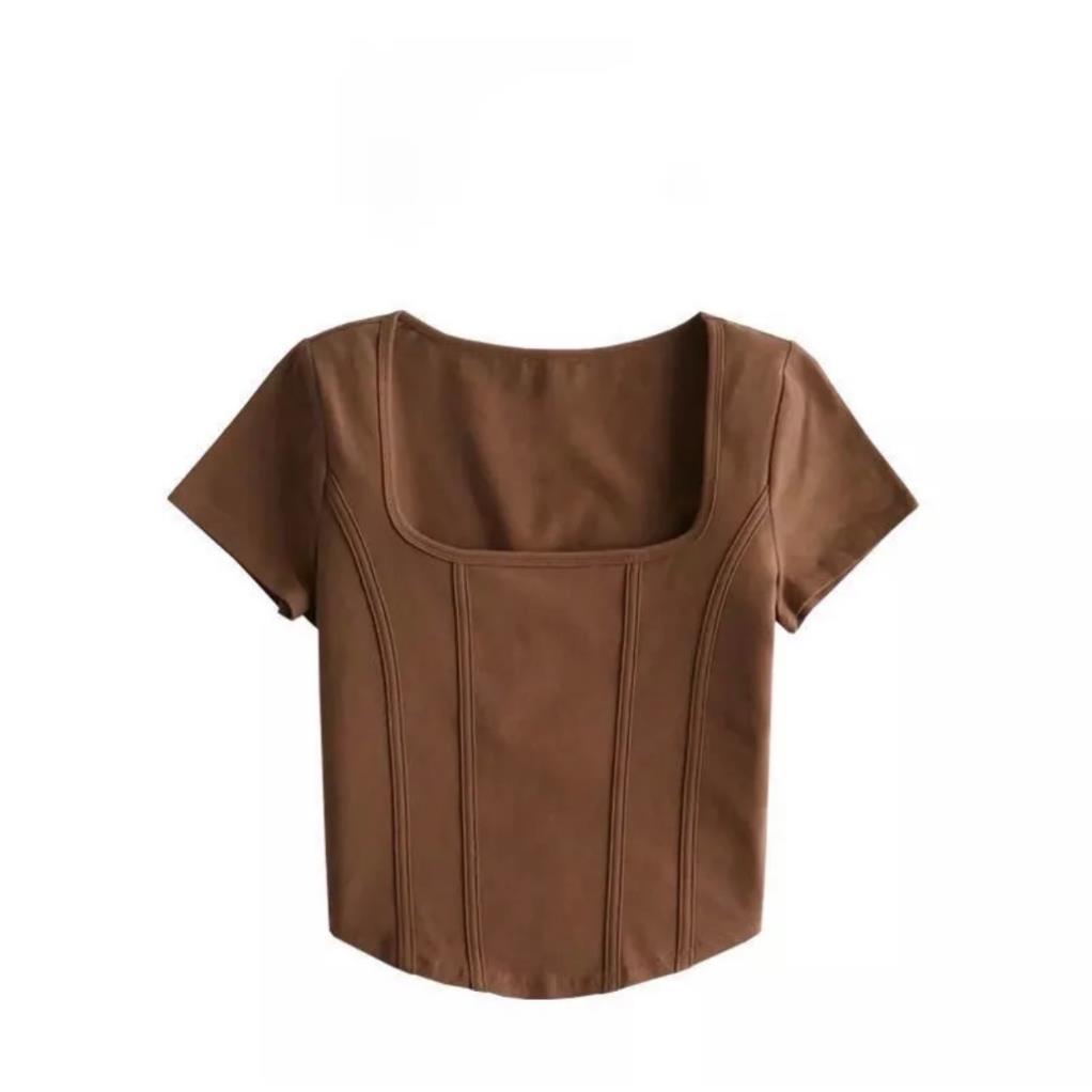 Áo cổ U xương cá nữ Bigsize