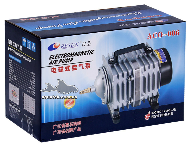 Máy sủi oxy cho hồ cá cảnh Resun Aco 006 8 vòi