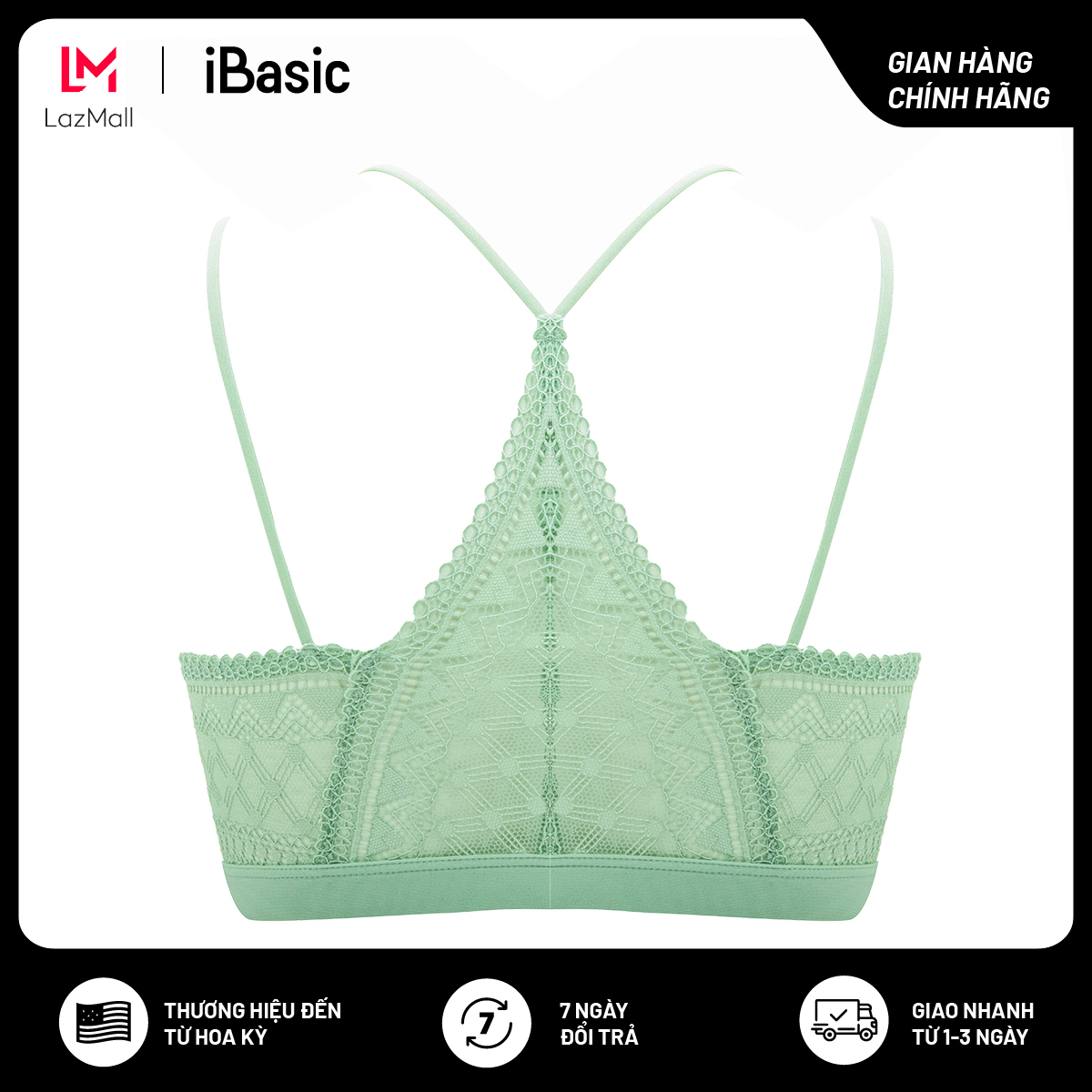 Áo bralette iBasic không gọng mút mỏng BRAW153