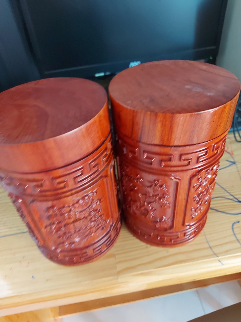 Hộp đựng trà gỗ Hương