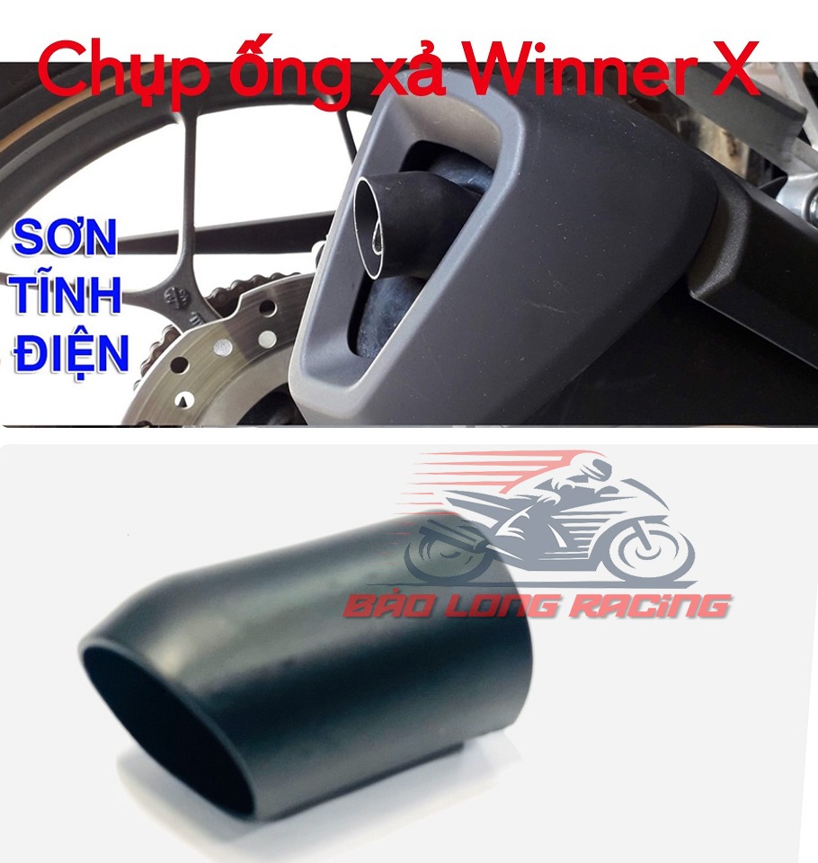 Ống Xả Winner X tránh xịt khói vào người đi đường....Siêu Rẻ màu đen