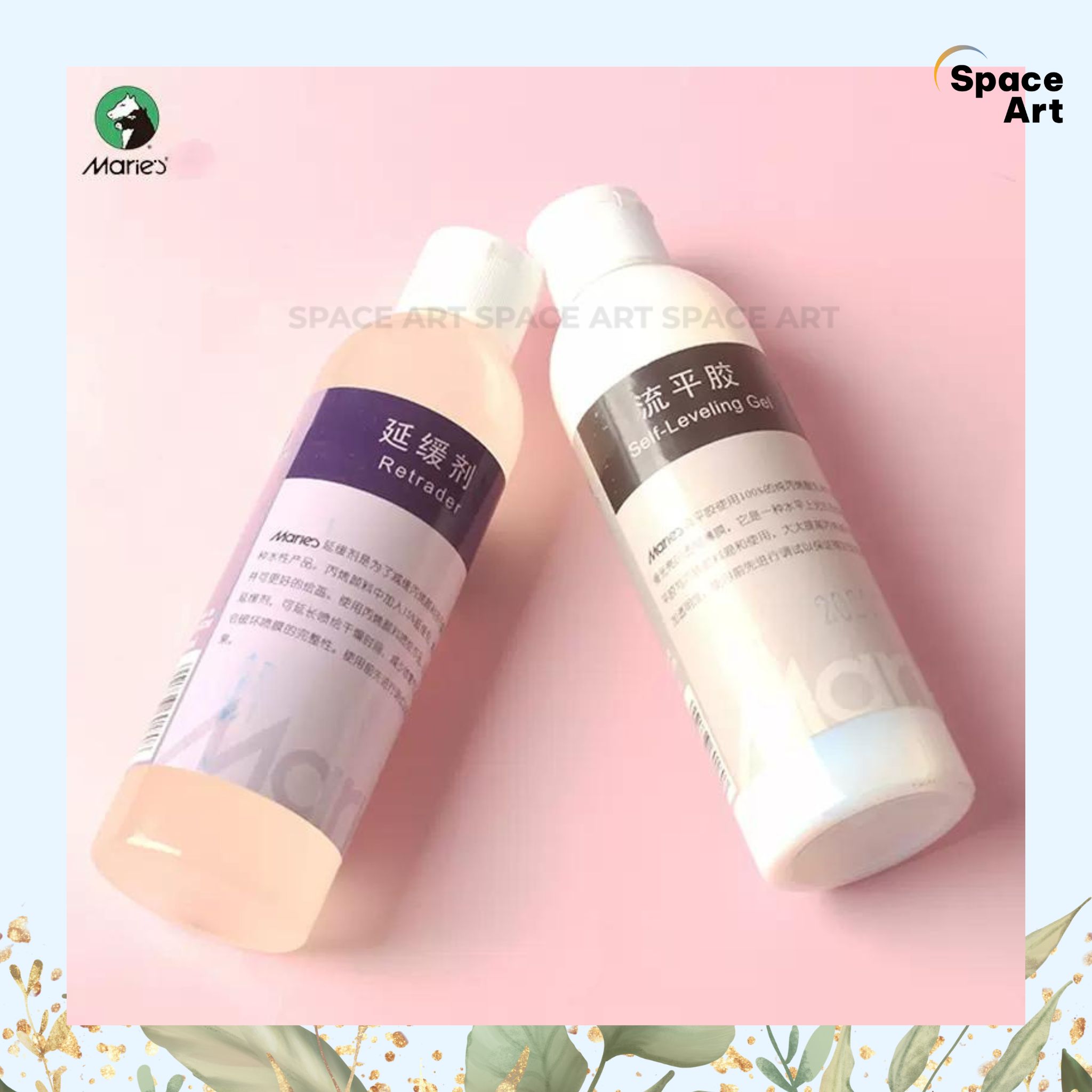 [Space Art Store][Chính hãng] Dung môi phủ bóng,làm chậm khô, pha màu acrylic MARIE'S 180ml