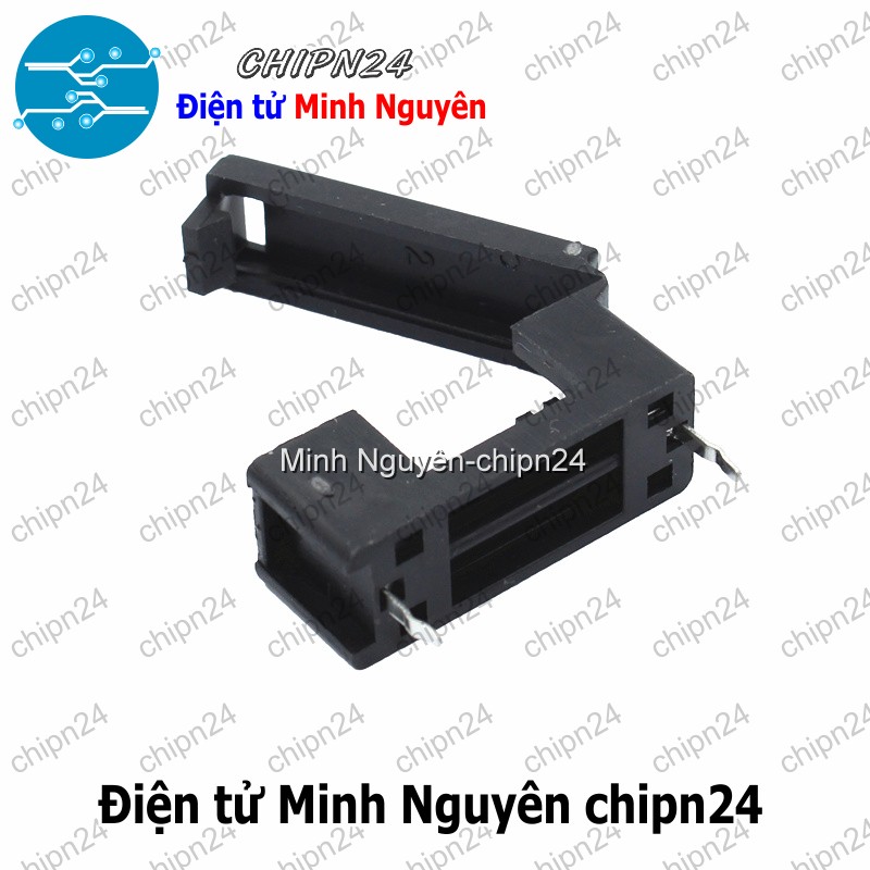 [2 cái] (F179.4) Đế Cầu Chì 5x20mm Đen - HH004900