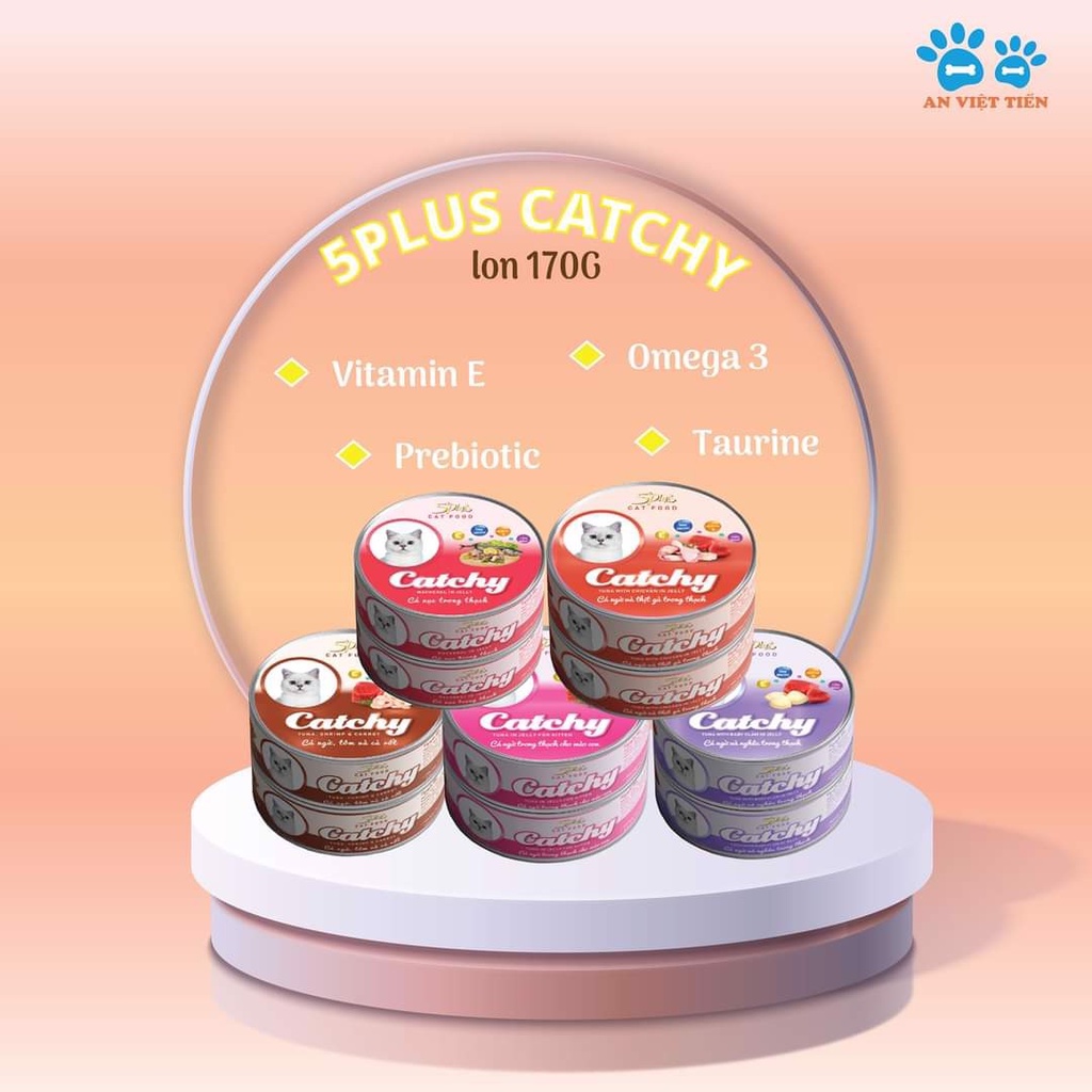 Pate Cho Mèo CATCHY Lon 170g