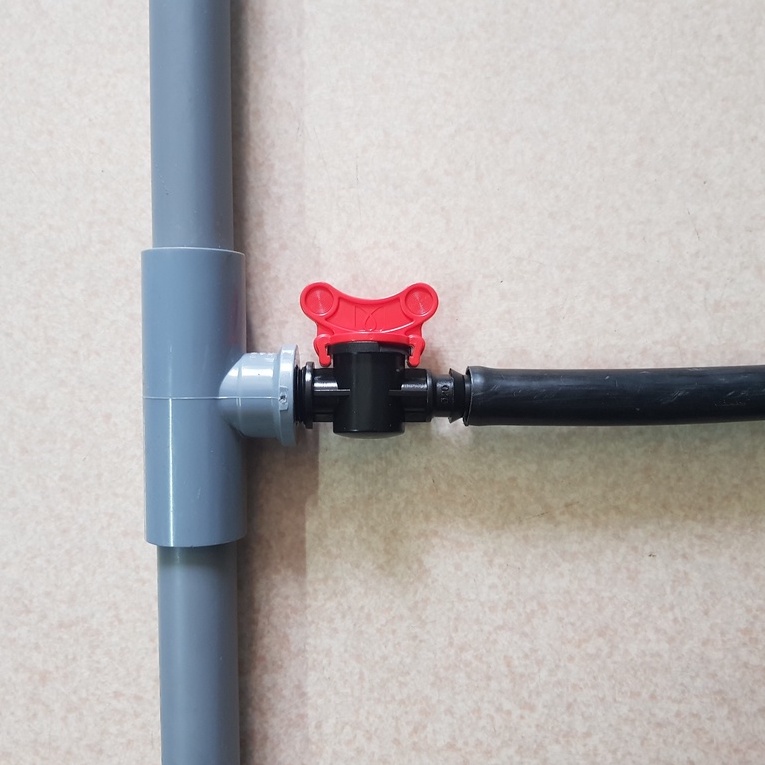 Van khóa ren ngoài 21 ra ống LDPE 16mm