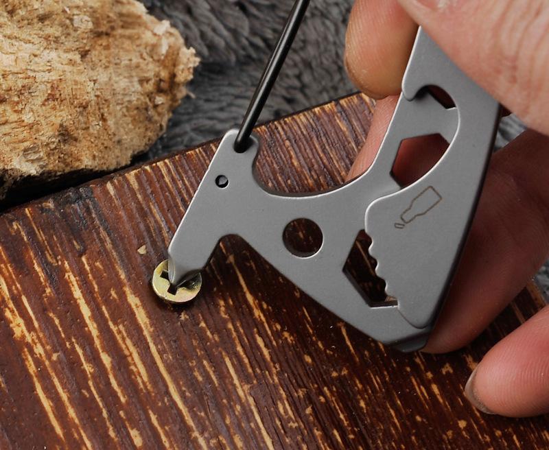 [ EDC 08 ] Móc khóa đa năng bằng thép không gỉ