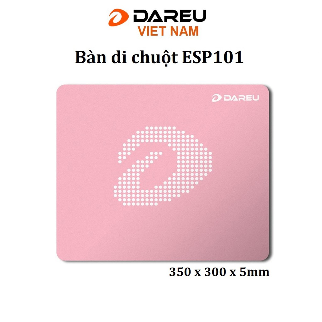 Bàn di chuột Dareu ESP101 Hồng - Đen (350x300x5mm) TechNope
