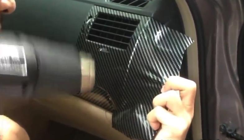 Hai mét decal carbon bóng