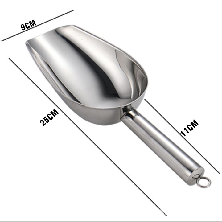 Dụng cụ xúc đá - xẻng xúc đá inox không gỉ