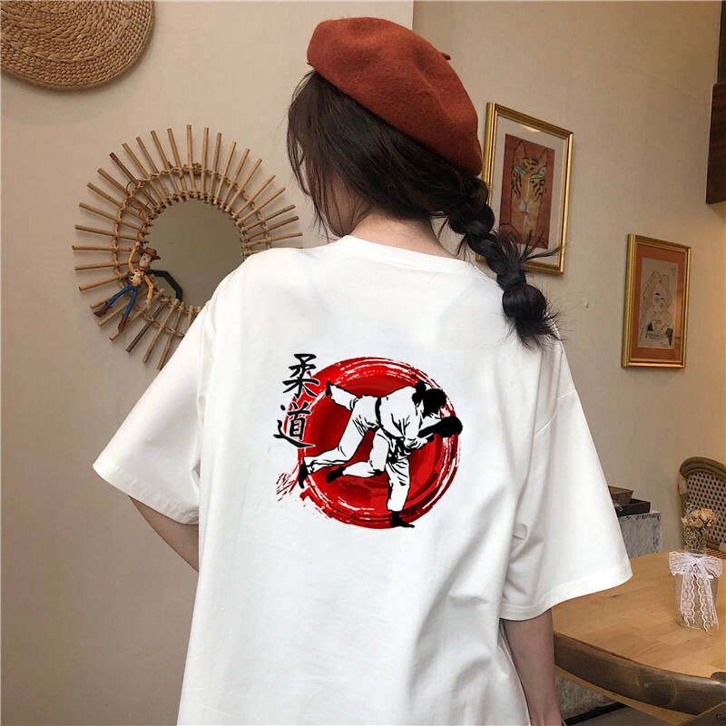 [Hoàn Tiền 15%] Áo thun tay lỡ form rộng Taekwondo phong cách Nhật Bản vải dày mịn 2020T2463
