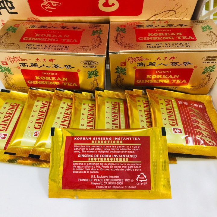 Trà Sâm Hàn Quốc Korean Ginseng Tea 100 gói, 200g