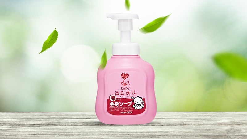 [HCM]Sữa tắm bình Arau Baby 450ml