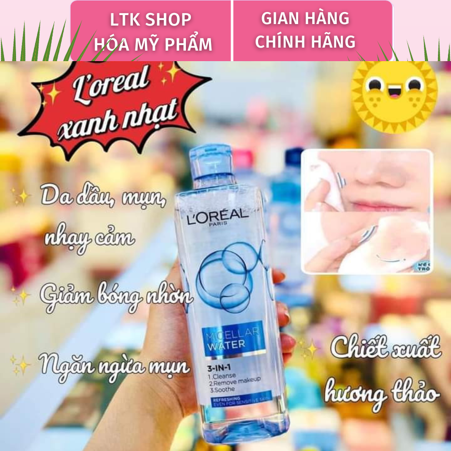 Nước tẩy trang Loreal - LOreal Paris 3-in-1 Micellar Water 400ML
