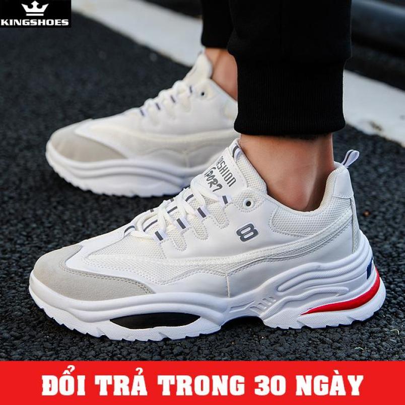 Giày Sneaker Nam Cao Cấp Phong Cách Hàn Quốc (Giá Siêu Sốc) - KINGSHOES (KS10) thiết kế thời trang phong cách trẻ trung, hiện đại, cá tính giá rẻ
