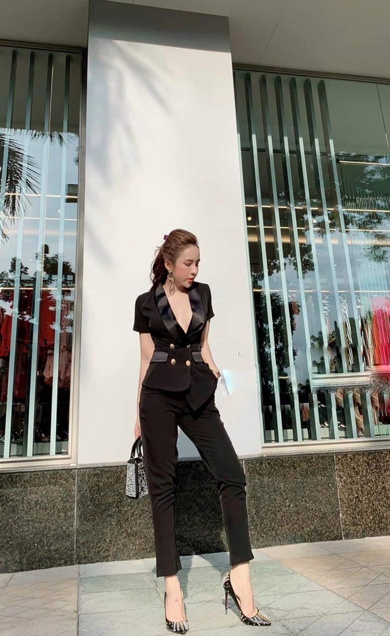 Sét áo vest phối quần tây