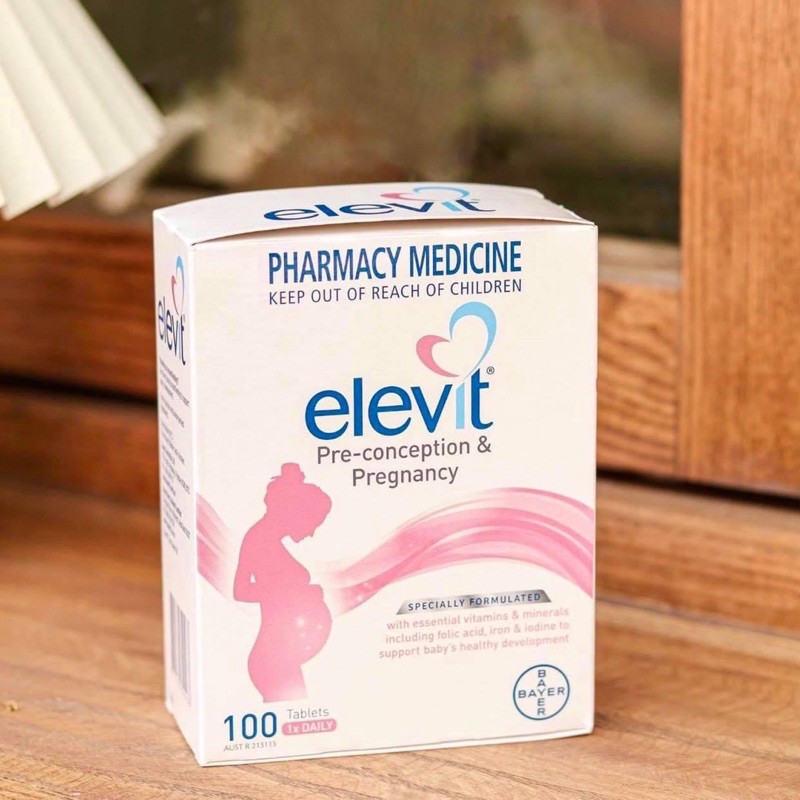 Elevit- 100v bầu úc - vitamin tổng hợp , date mới
