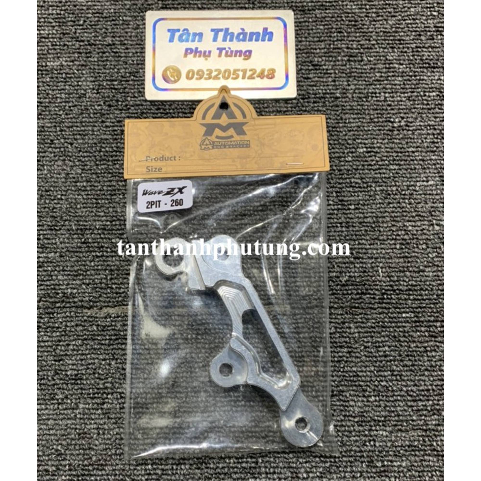 Pat bắt heo dầu Wave ZX, Wave nhỏ - Heo 2PIT đĩa 260