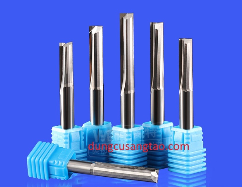 Dao phay 2 ME thẳng Weitol cốt 6mm ( Dao phay / Dao cắt gỗ, nhựa, nhôm và vật liệu mềm) / Dao phay thẳng cốt 6mm
