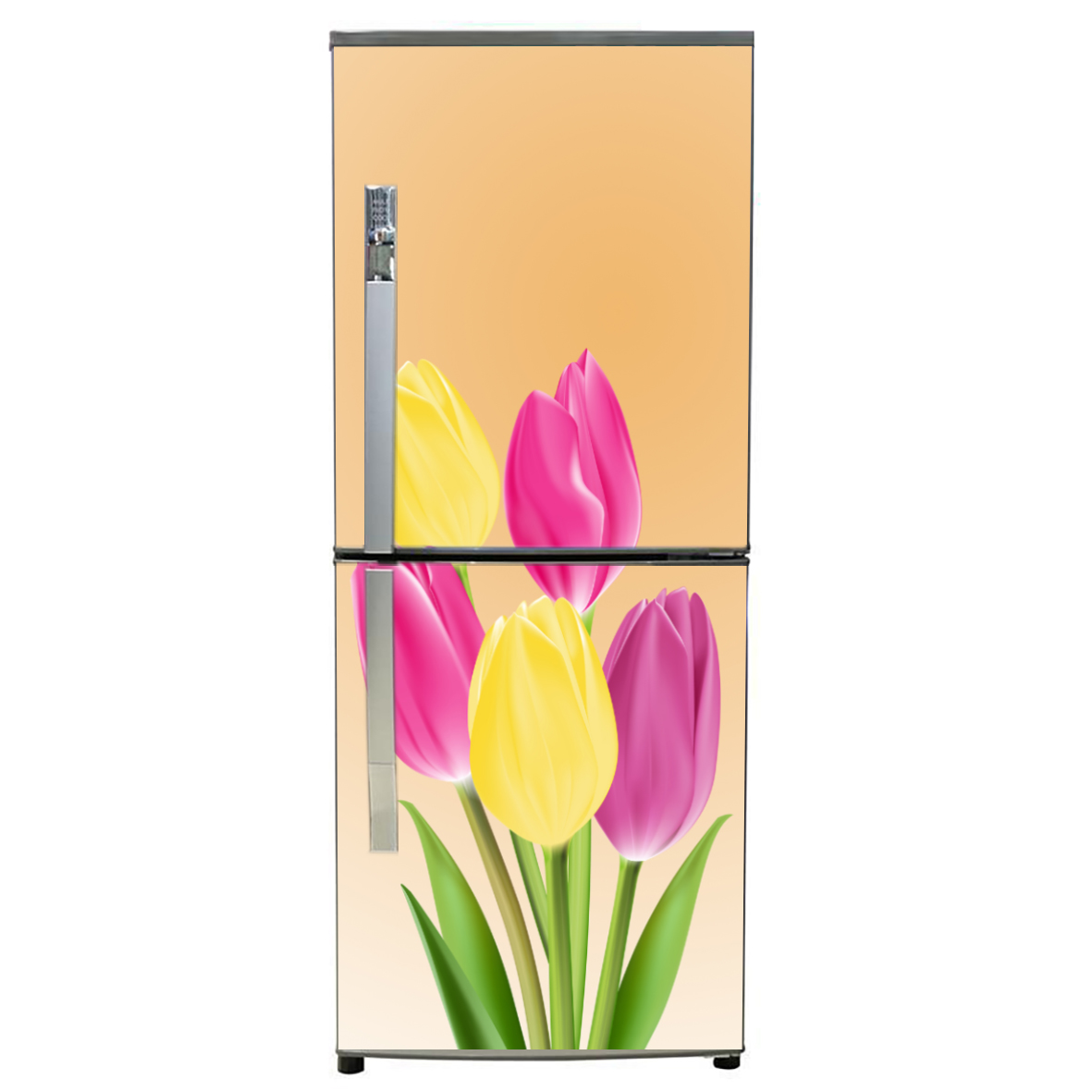 [HCM]decal dán trang trí tủ lạnh - hoa tulip