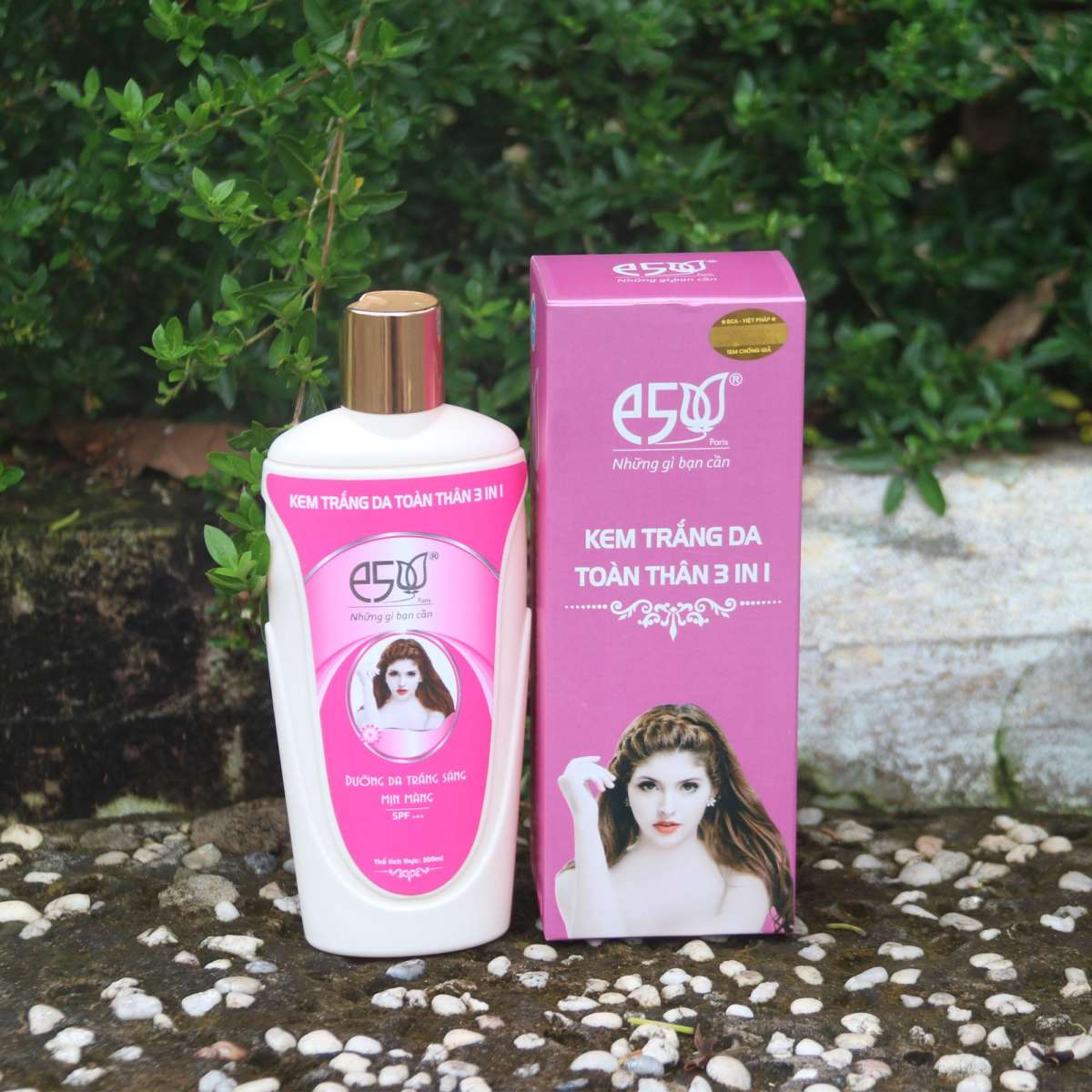 Kem trắng da toàn thân 3 in 1 e5 200ml