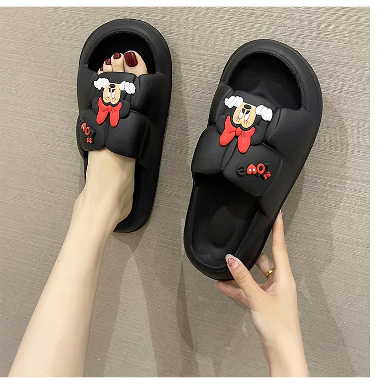 Dép bánh mì nữ quai béo siêu nhẹ stcker