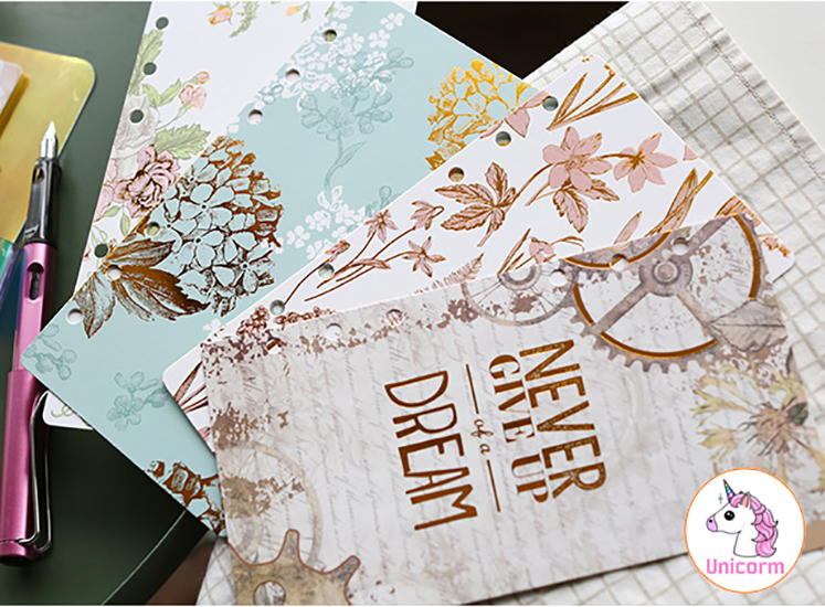 Tab 5 tấm Phân Trang Golden A5 cho Sổ Còng/Sổ Planner