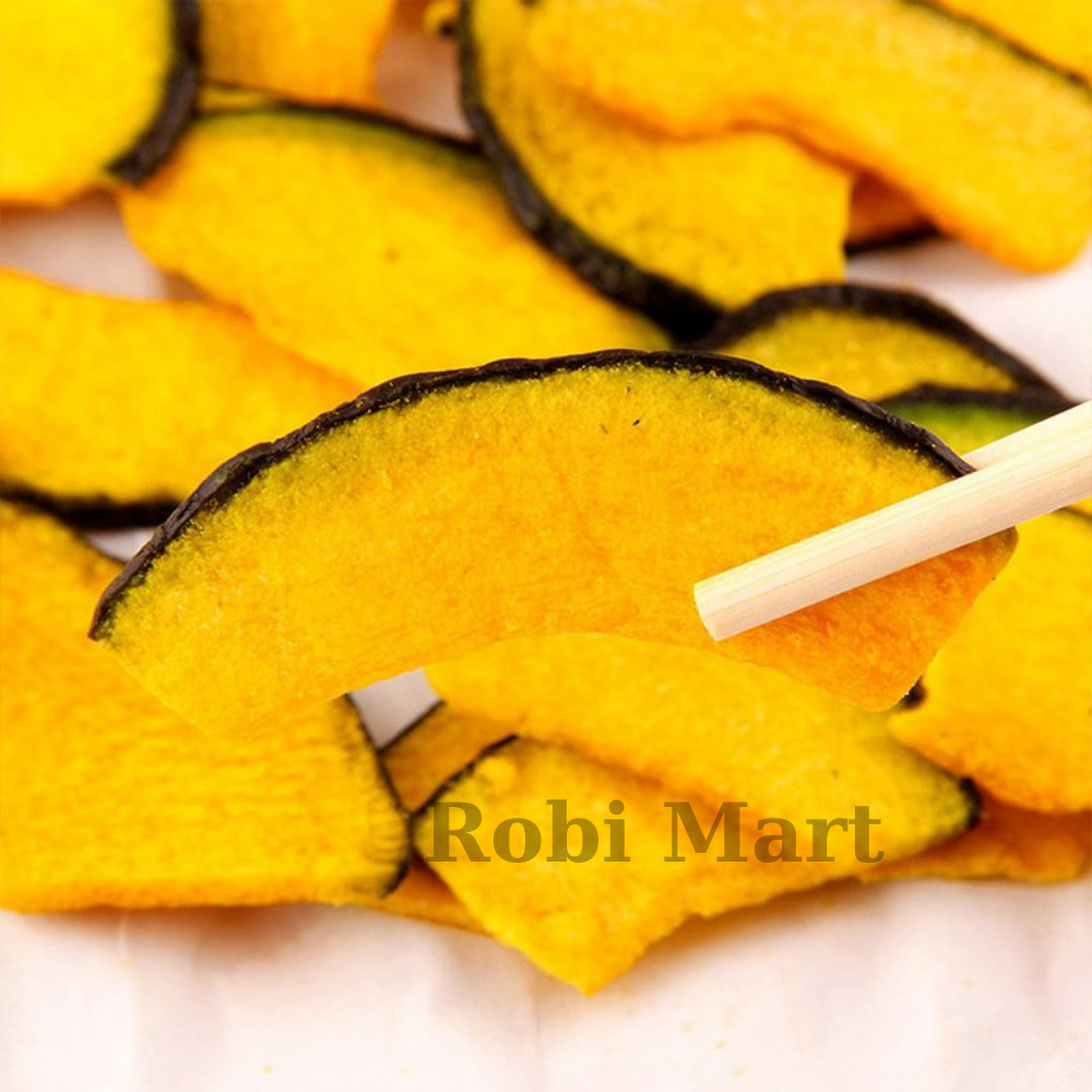 Bí đỏ thái lát sấy lạnh Robi Mart - Gói 100g