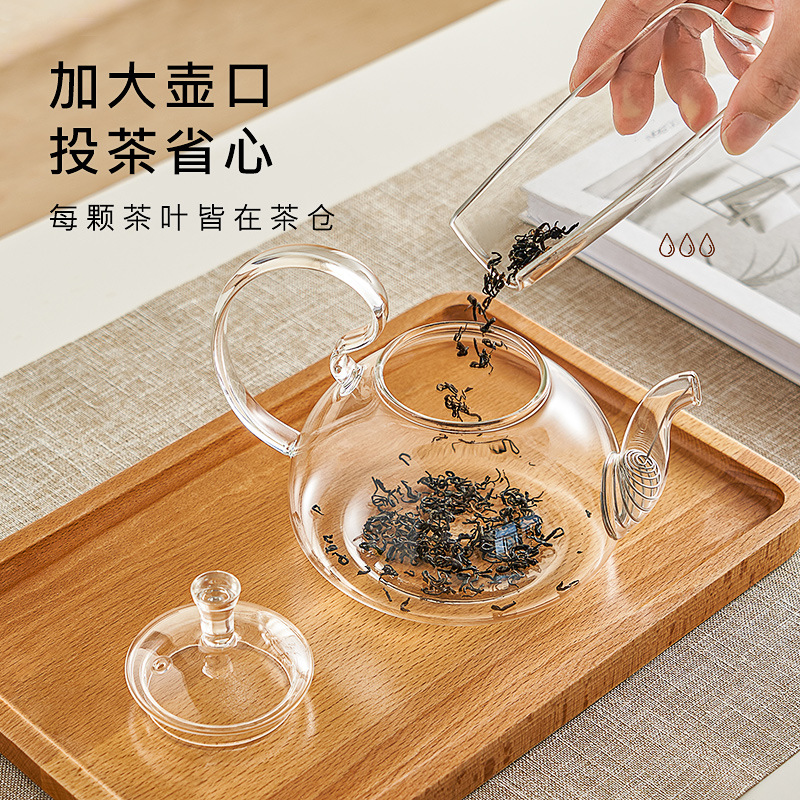 Ấm, Bình Thủy Tinh Pha Trà Có Lõi Lọc