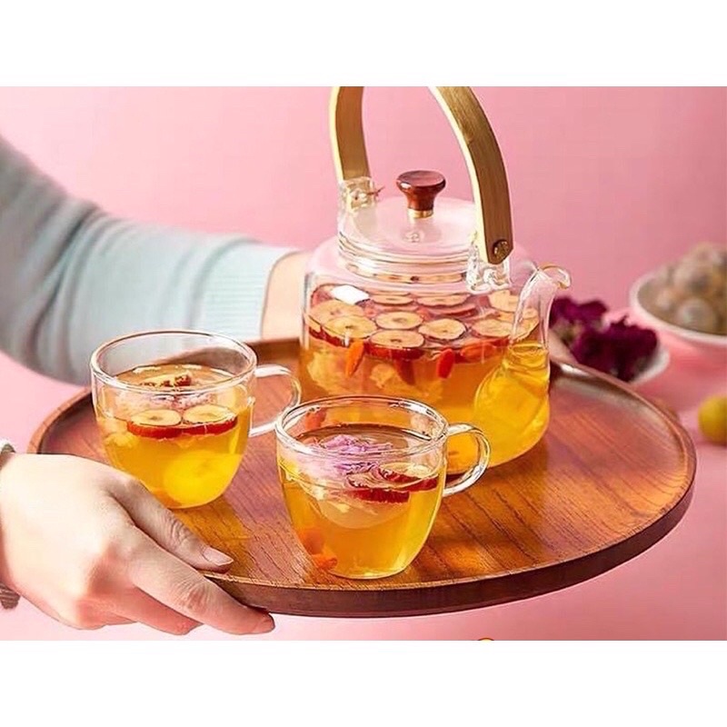 Set trà thanh lọc dưỡng tâm ( long nhãn, kì tử, đường phèn, táo thái lát)