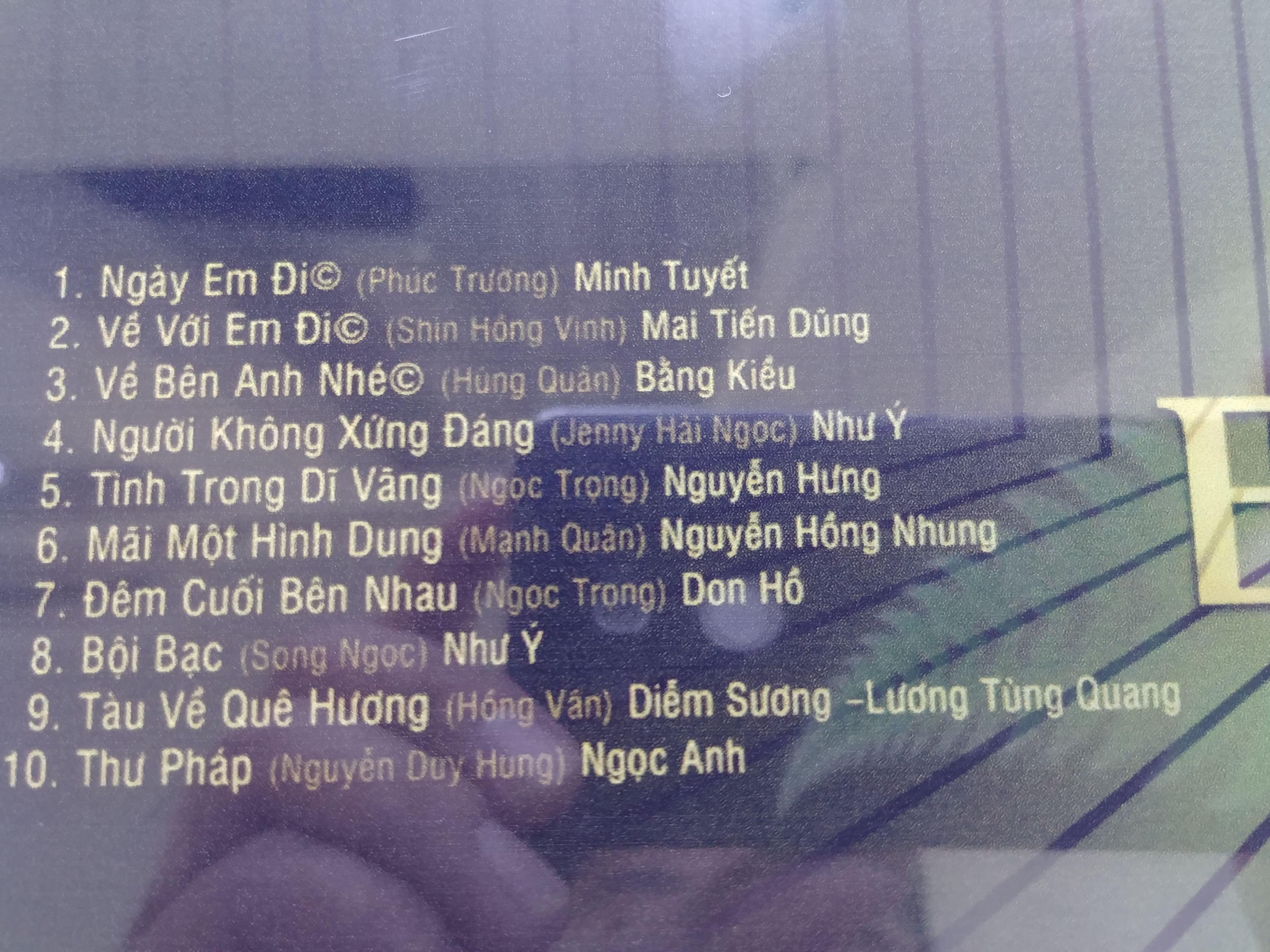 CD Ngày Em Đi - Thúy Nga CD607