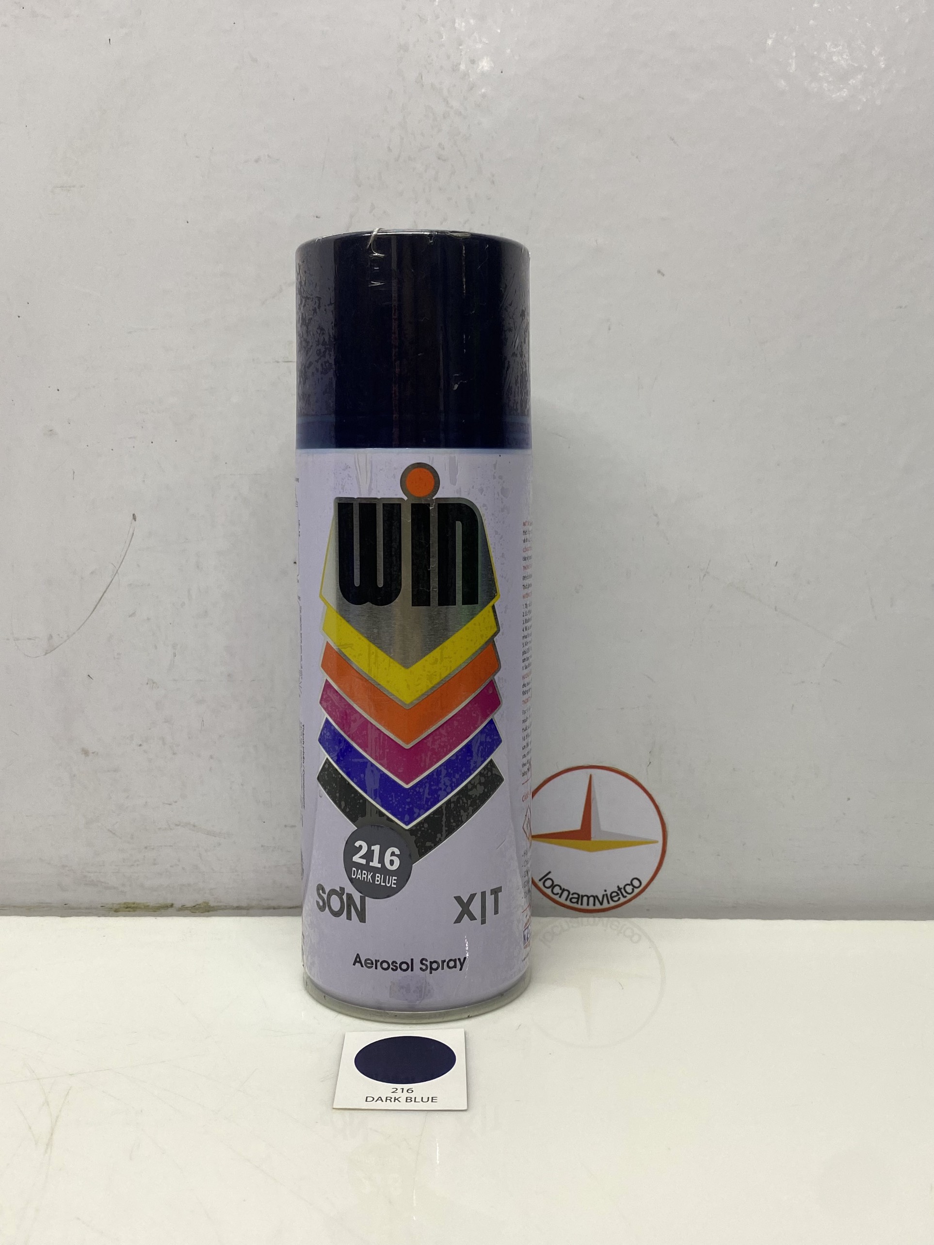 Sơn phun, sơn xịt Win màu xanh đen 216 400ml