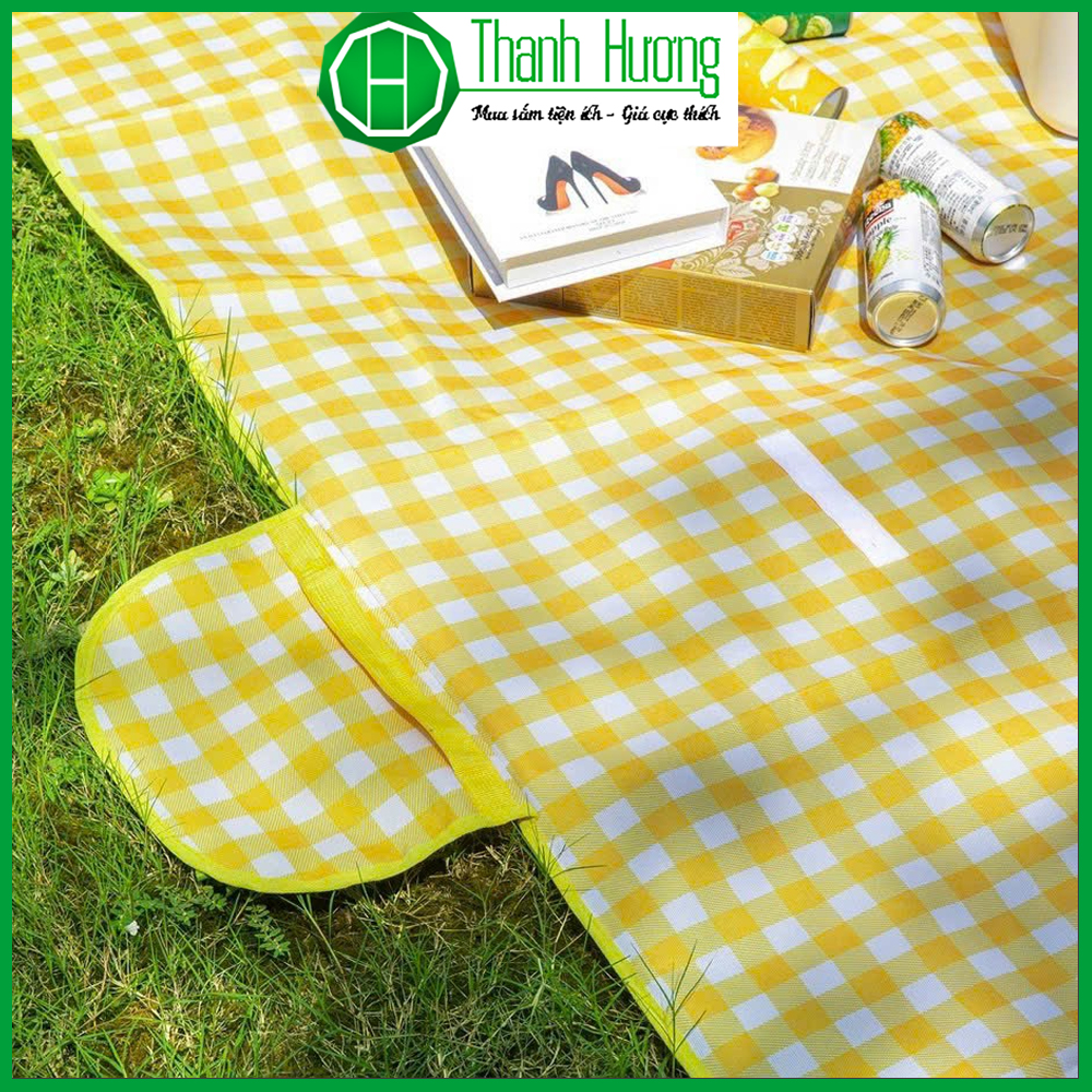 Thảm bạt du lịch cắm trại gấp gọn tiện ích 1.5x2m