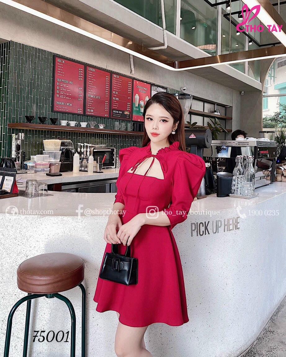 [HCM]ĐẦM XÒE DỰ TIỆC THẮT NƠ CỔ BÈO DỄ THƯƠNG-D17