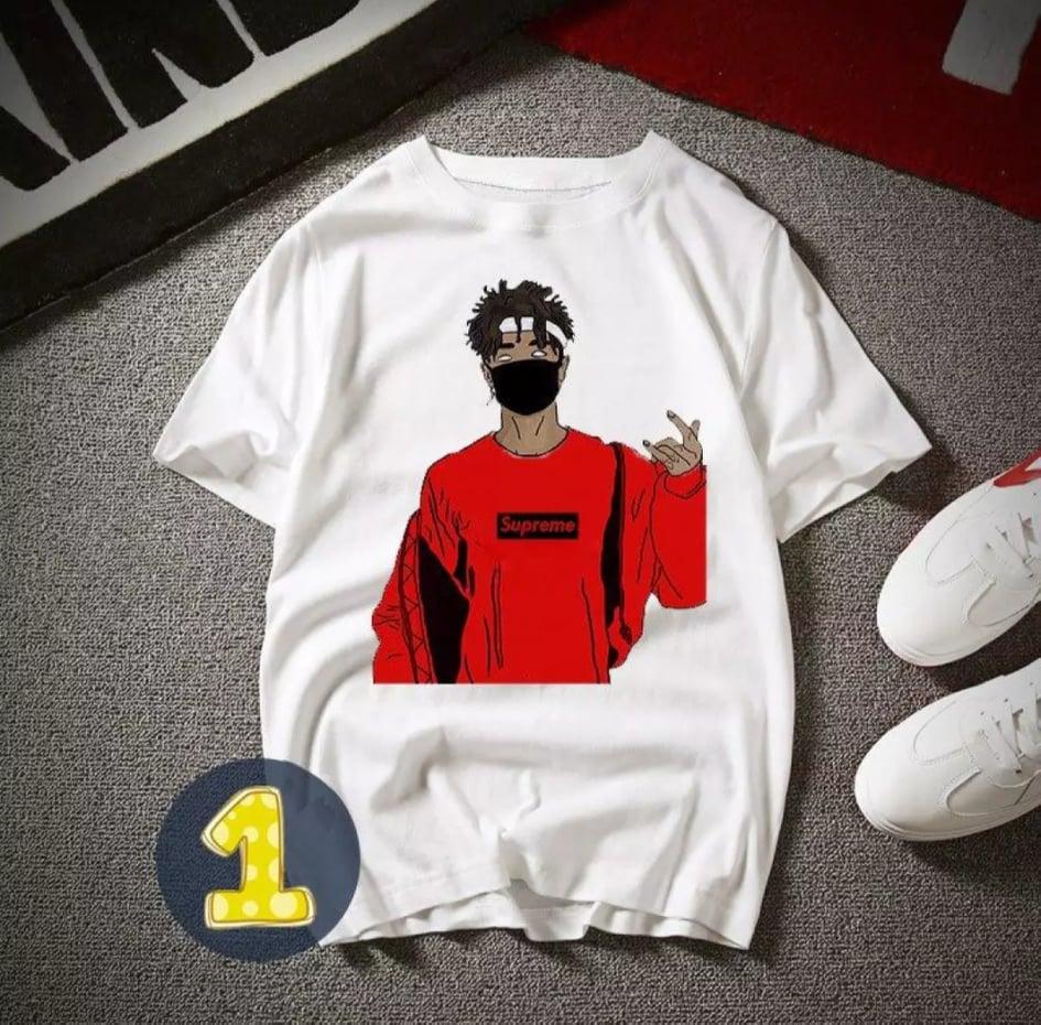 [HCM XẢ HÀNG - ĐỒNG GIÁ 19K ]Áo thun nam hàn Quốc form rộng in hình Chàng Trai Áo Đỏ vải dày mịn mát