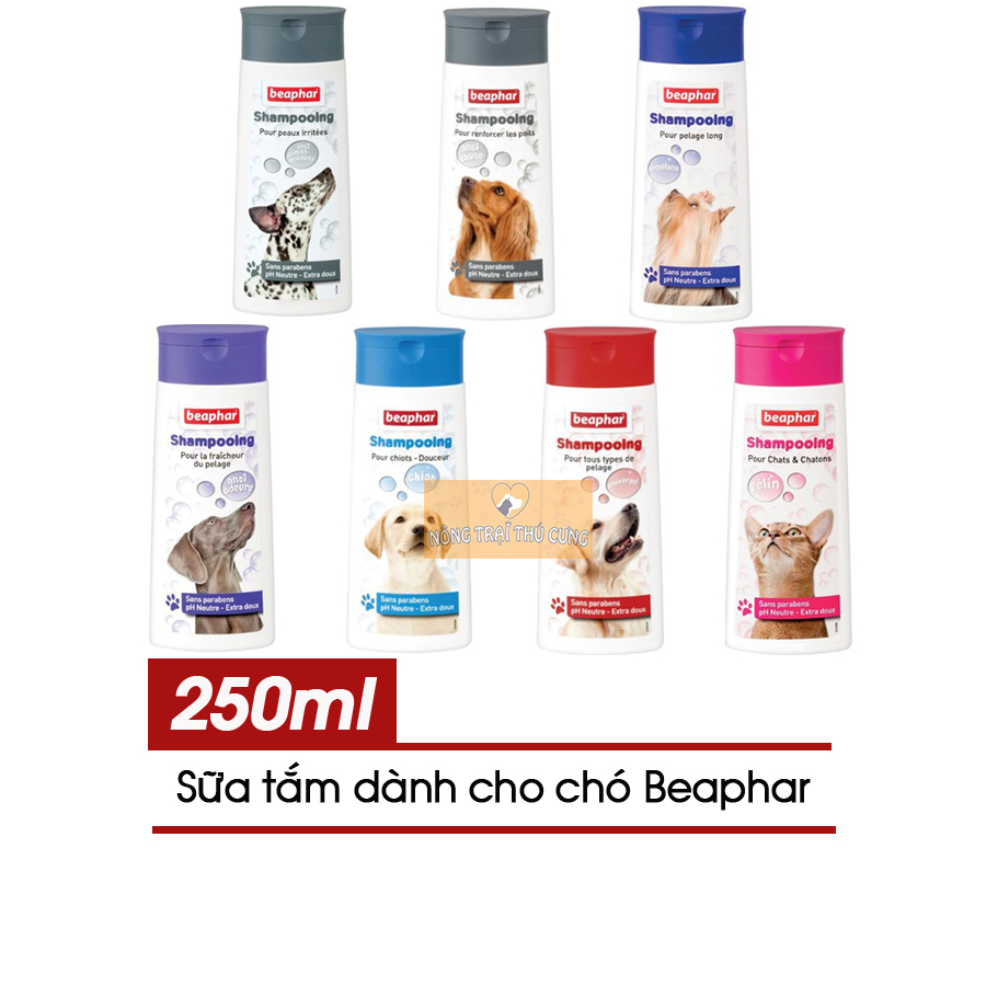 Sữa Tắm Cho Chó Mèo Cao Cấp Beaphar 250ml (Hà Lan) - [Nông Trại Thú Cưng]