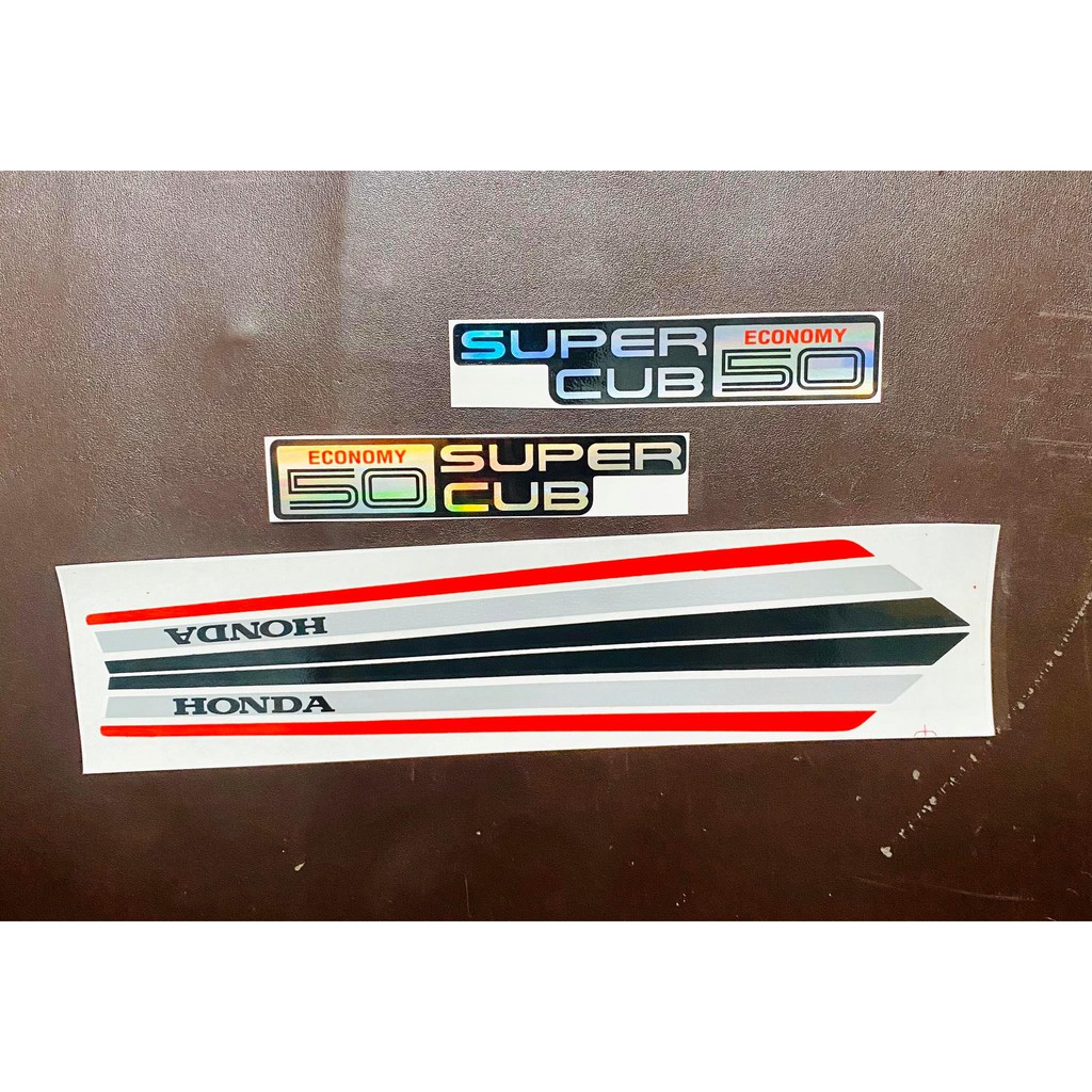 Ddxm - v8h - bộ tem xe honda super cub 50, cub 70 economy