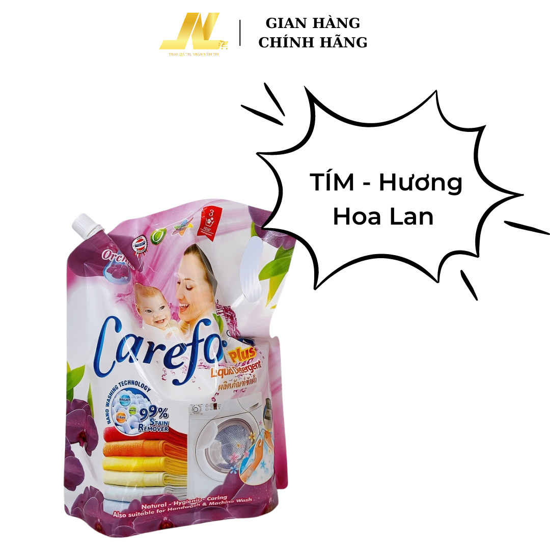 Nước giặt xả đậm đặc Carefor Thái Lan túi 2000ml