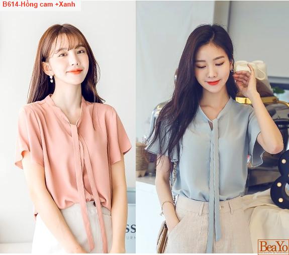 [HCM]B614-ÁO SƠ MI CỘT NƠ BeaYo