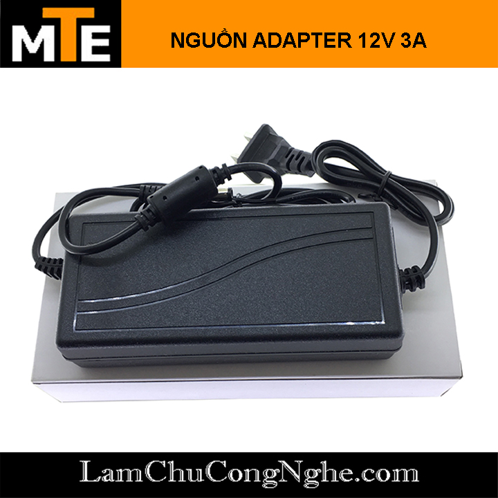 Nguồn adapter 12V 3A jack DC 5.5x2.1mm