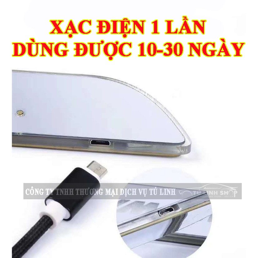 Ốp bậc cửa có đèn LED nhiều màu - KHÔNG DÂY (có pin sạc cổng USB)