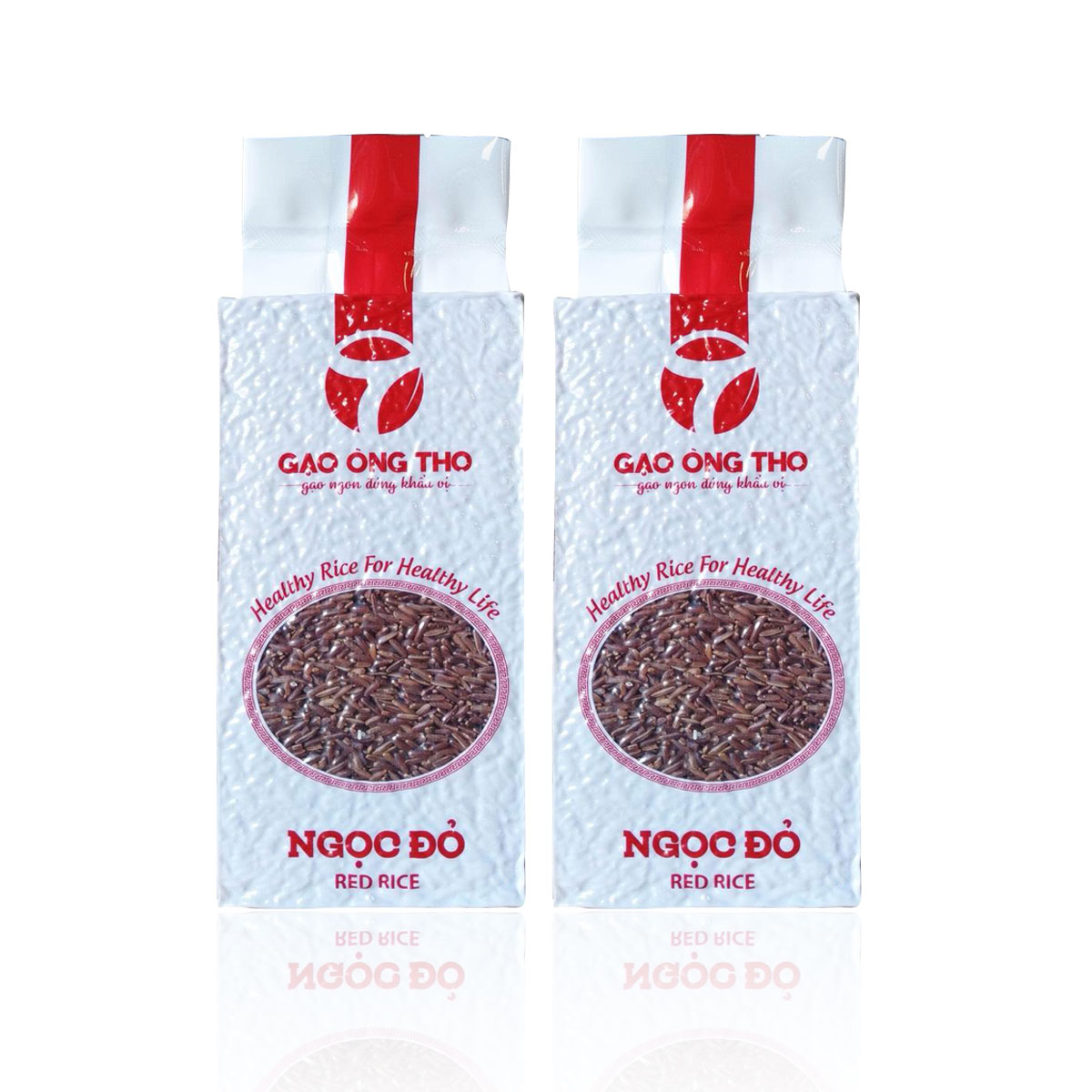 [HCM]Combo 2 túi Gạo Ông Thọ Ngọc Đỏ (Lứt Đỏ) - Túi 1kg