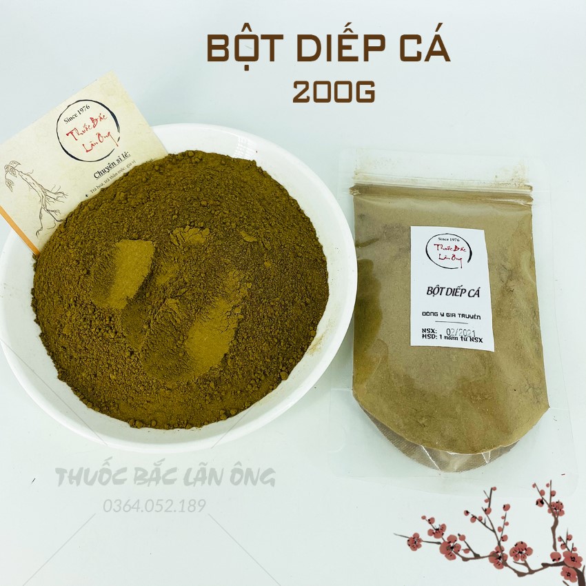 Bột diếp cá nguyên chất 200g