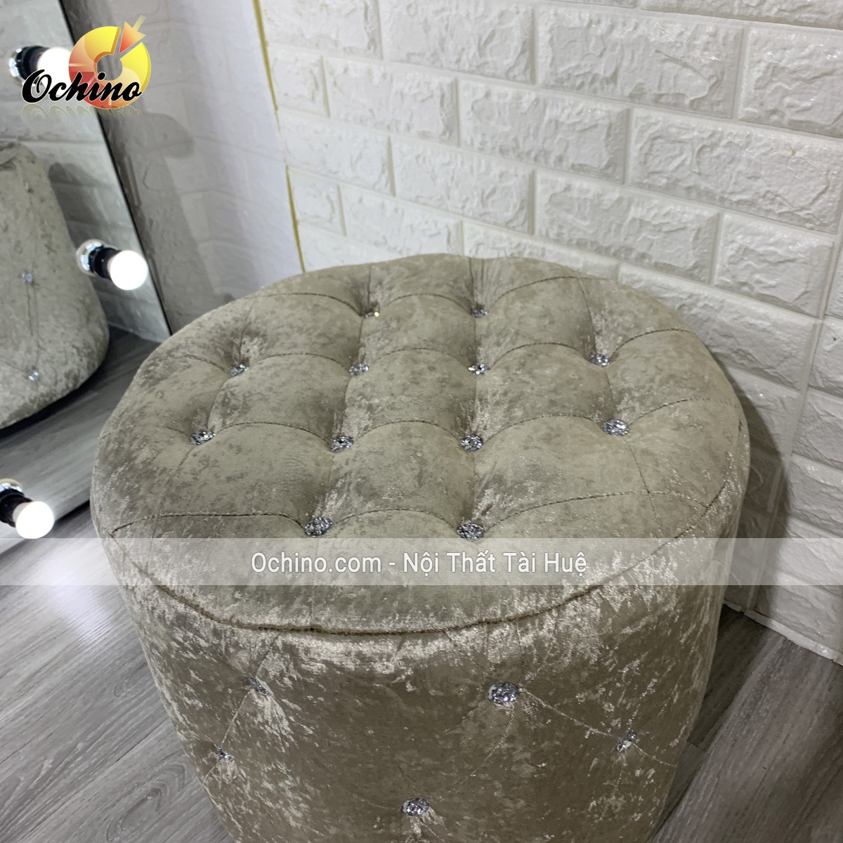 ( FRee SHip) Sofa Hình Tròn, Đôn Tròn Trang Điểm Và Chụp Hình đường Kính 50 cm ( Có SẴn)