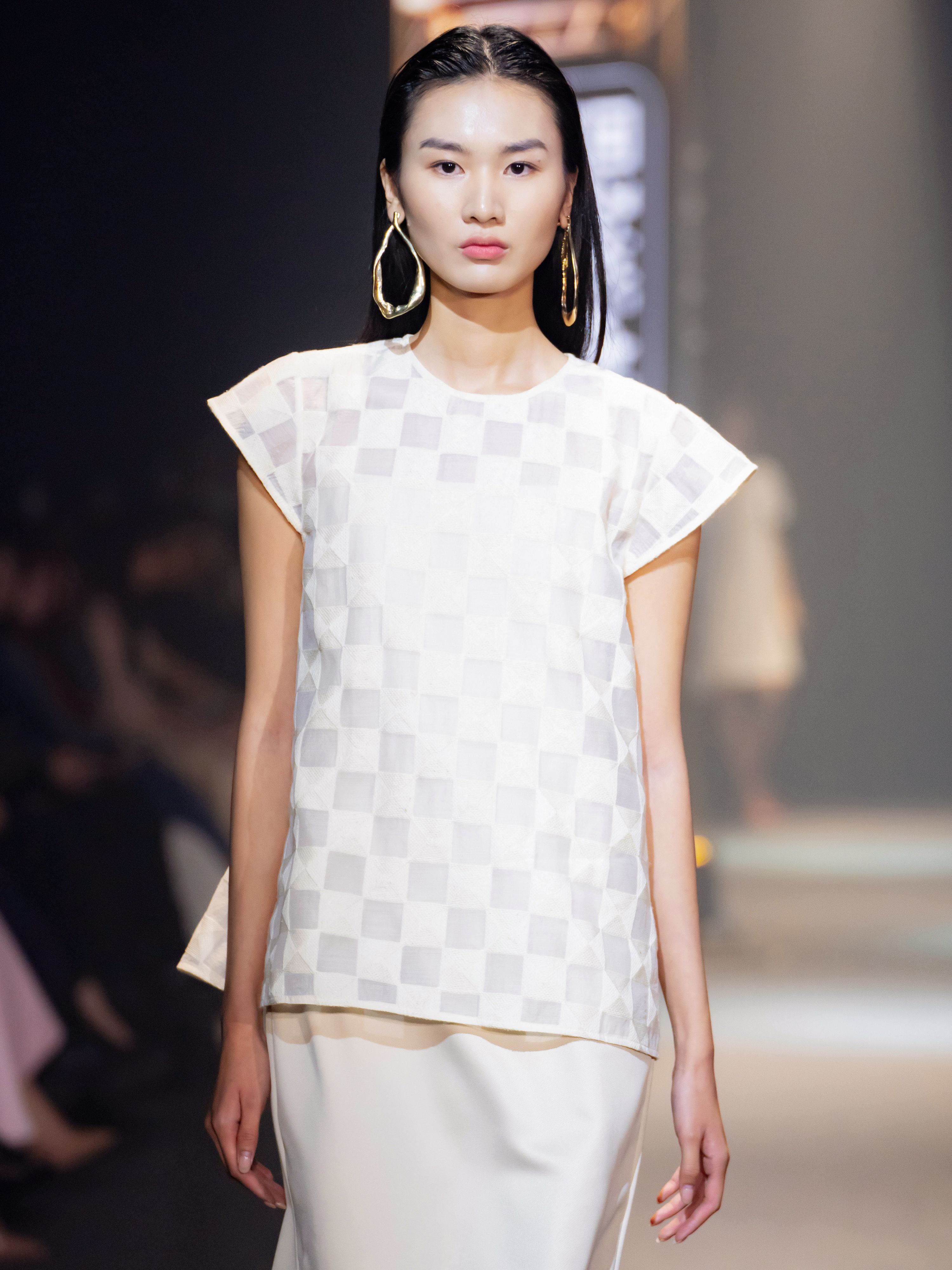 Set đầm bút chì Mauve Ivory set